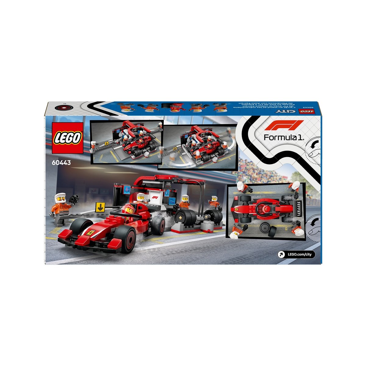 Parada En Pits De F1 Y Equipo De Lego City