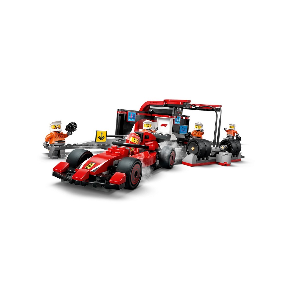 Parada En Pits De F1 Y Equipo De Lego City