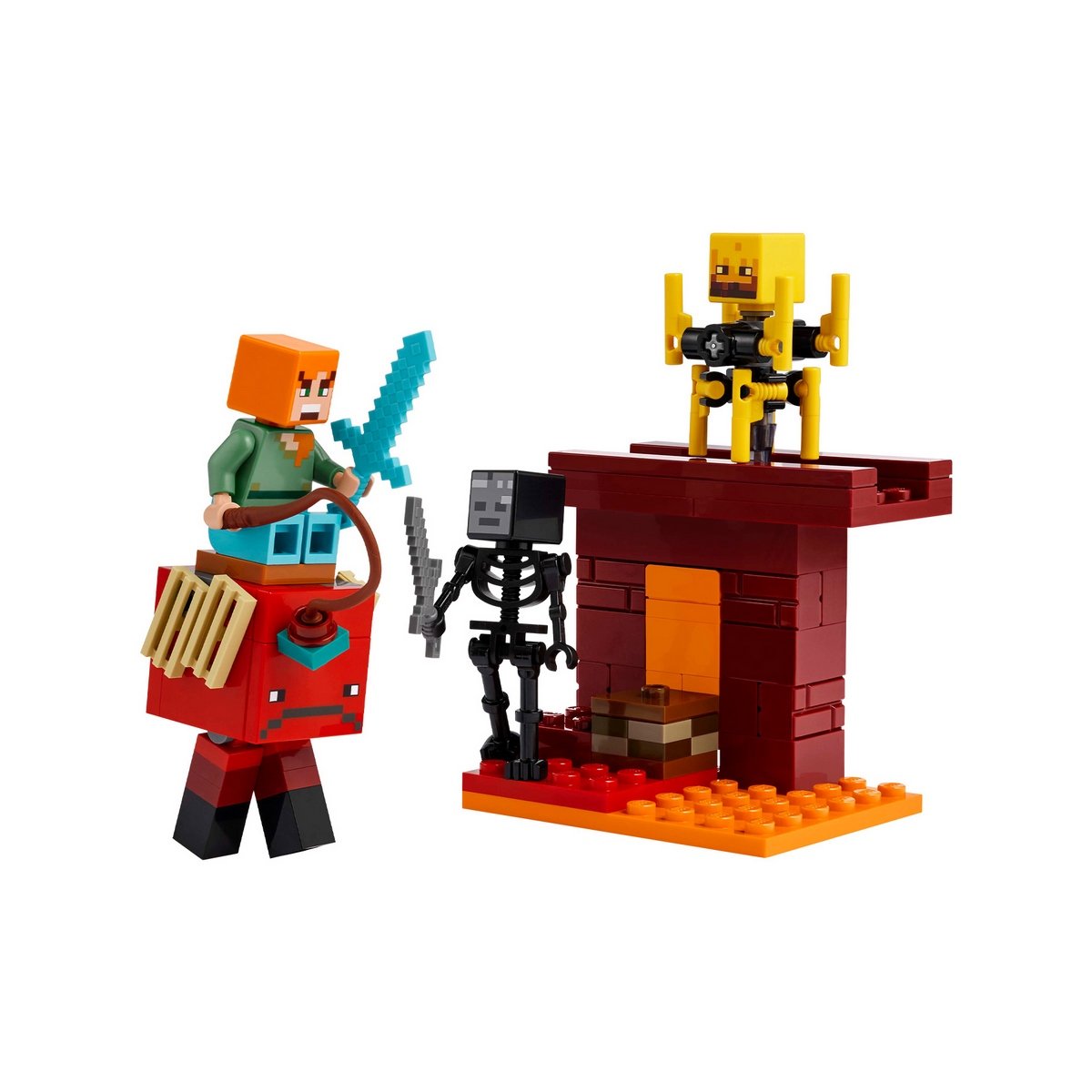 La Batalla De Lava Del Inframundo Lego Minecraft