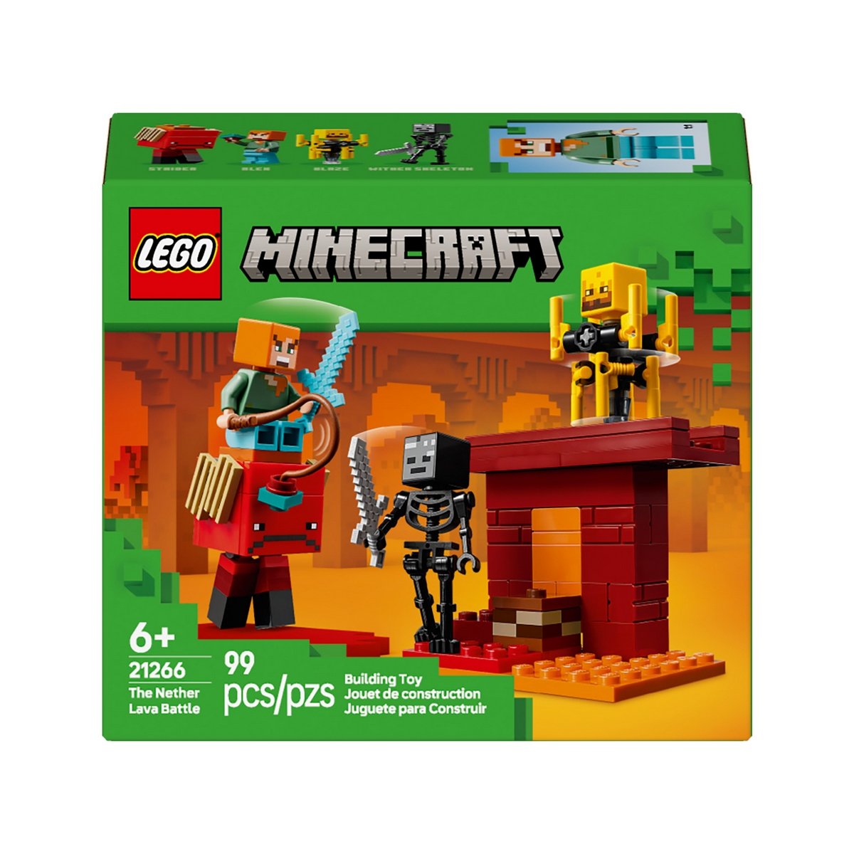 La Batalla De Lava Del Inframundo Lego Minecraft