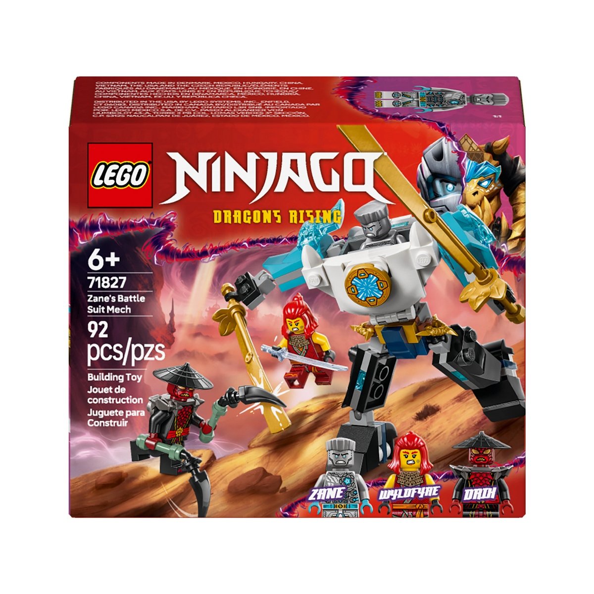 Armadura Robótica De Combate De Zane Lego Ninjago