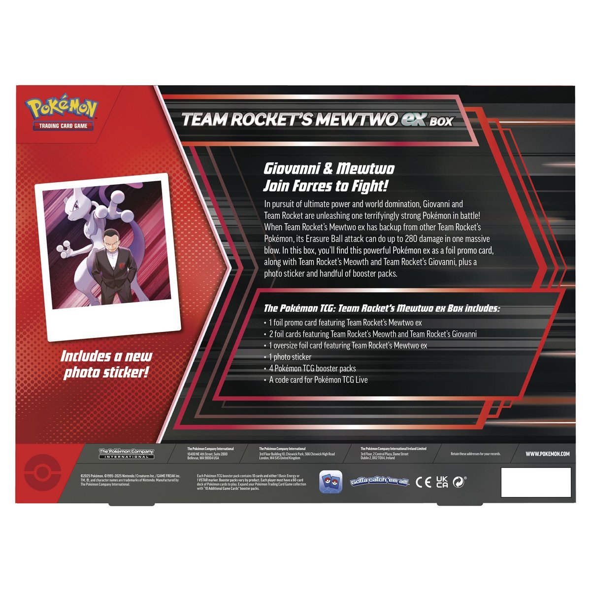 Pokemon Tcg Team Rocket's Mewtwo Ex Box Ing