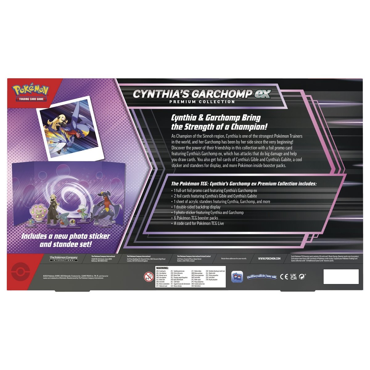 Pokemon Tcg Cynthia's Garchomp Ex Premium Collection Ing