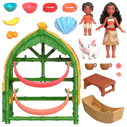 Moana 2 Set Hogar De Moana Y Simea Con Pua Y Accesorios