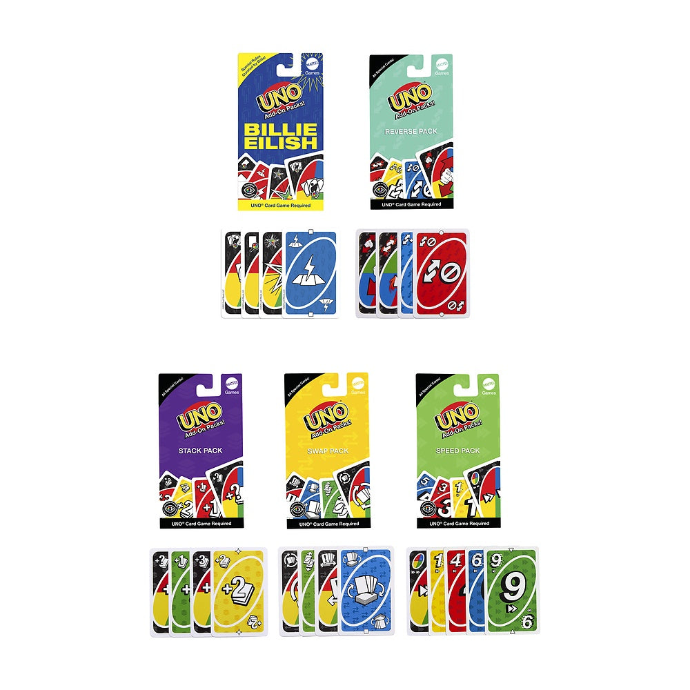 Uno Juego De Cartas Paquetes Complementarios