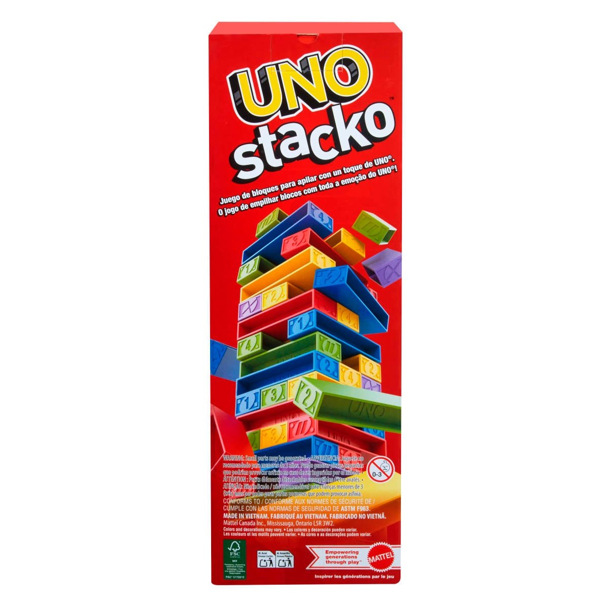 Uno  Juego De Mesa Stacko Segunda Versión