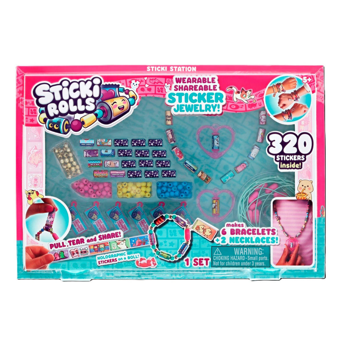 Kit de joyería de juguete Sticki Rolls  Estación Sticki