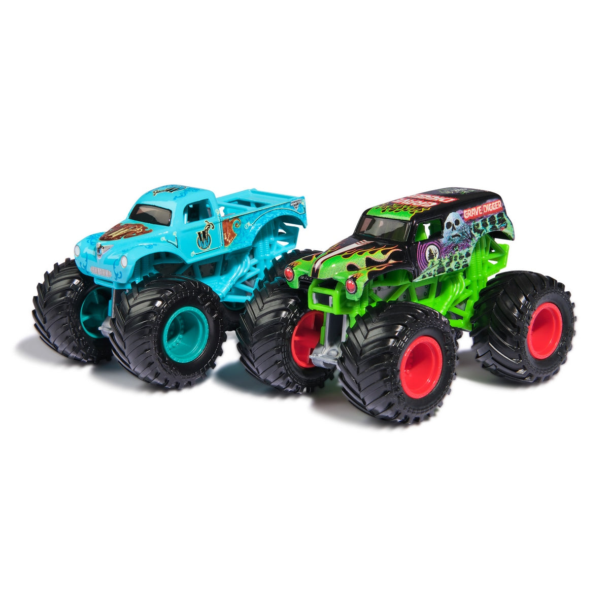Monster Jam Vehiculos 1:64 Pack 2 - Grave Digger V/S W