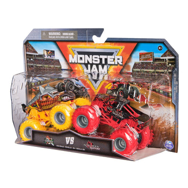 Monster Jam Vehiculos 1:64 Pack 2 - Knightmare V/S Northern Nightmare