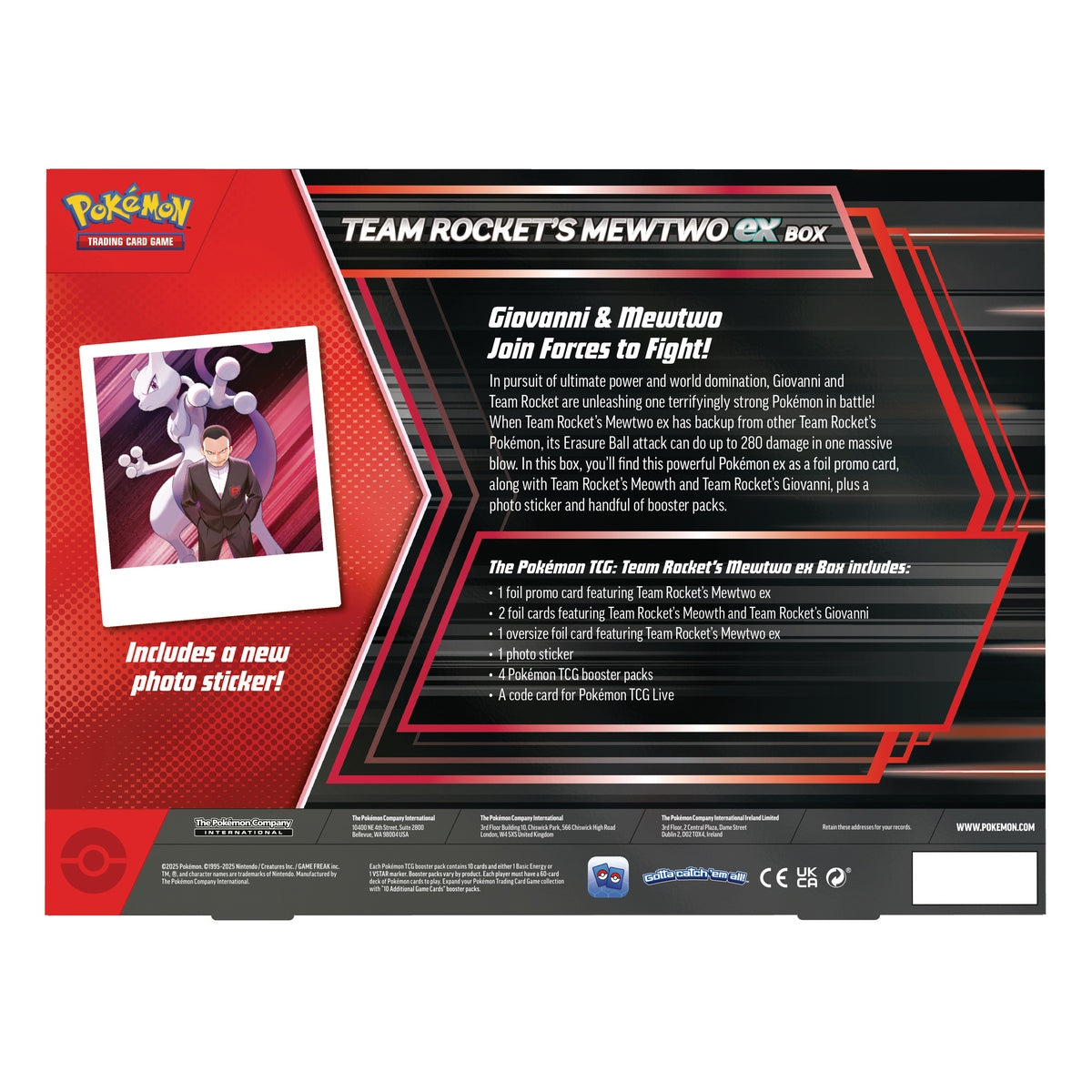 Pokemon Tcg Team Rocket's Mewtwo Ex Box Esp