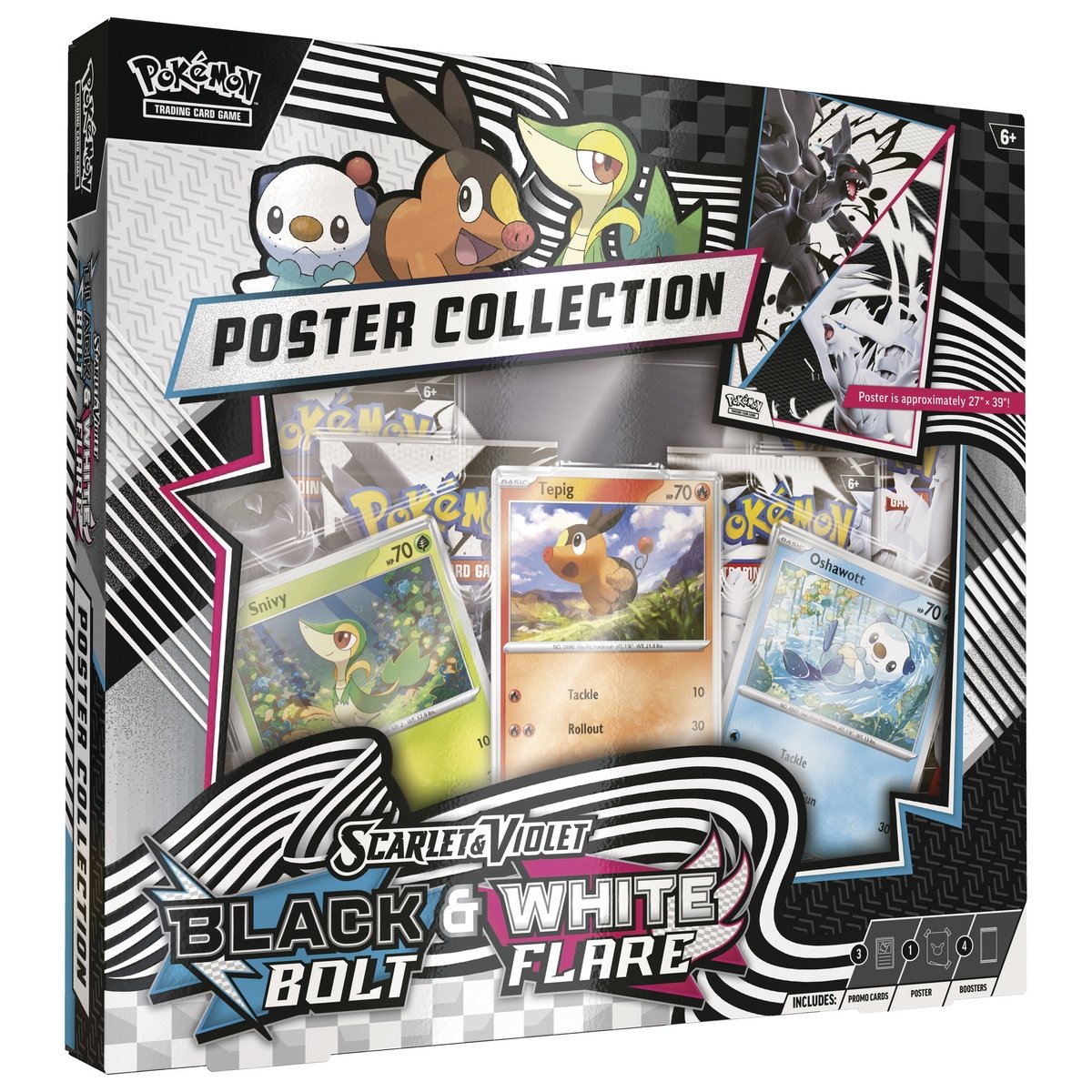 Pokemon Tcg Black Bolt & White Flare - Unova Poster Collection Ing