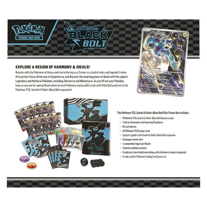 Pokemon Tcg Black Bolt - Elite Trainer Box Ing