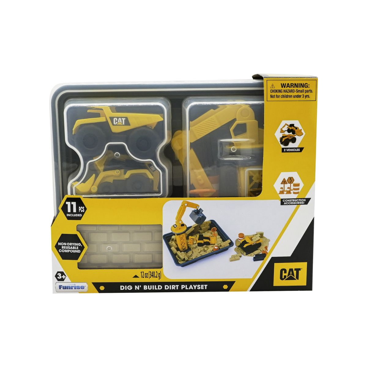 Cat Dig N' Build Playset Pack - Set de Juego Tierra