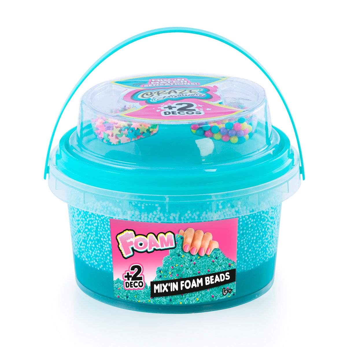 Balde Slime Texturas Deco Celeste