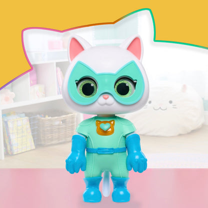 Super Kitties Cat Tastic 22 cm Figura Transformable Sonidos y Luces Bitsy Gatástica