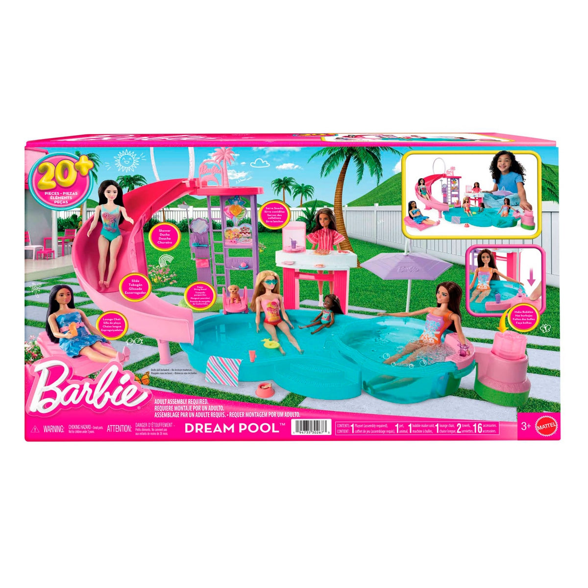 Barbie Set De Juego Piscina De Los Sueños