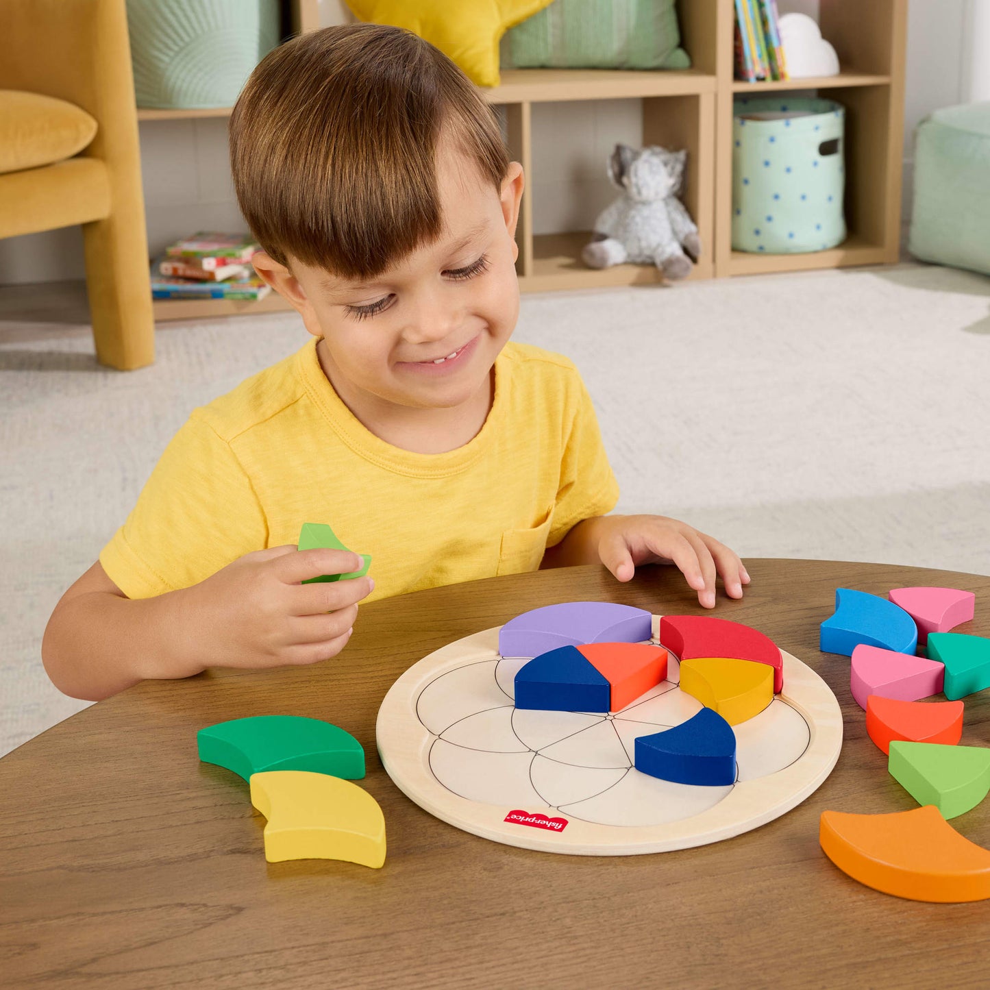Fisher Price Juguete Rompecabezas Colorido de Madera