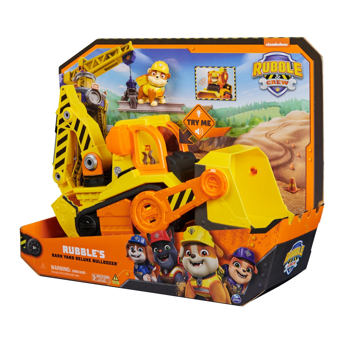 Paw Patrol Vehiculo  Rubble Con Luz Y Sonido