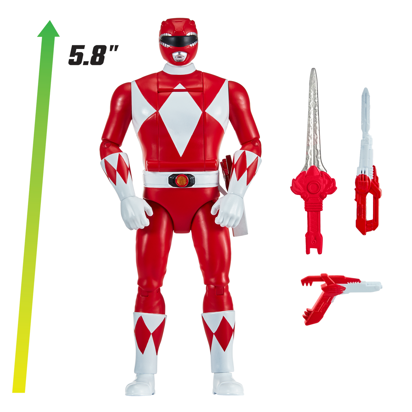 Power Rangers Figura Gira Cabeza Red Ranger