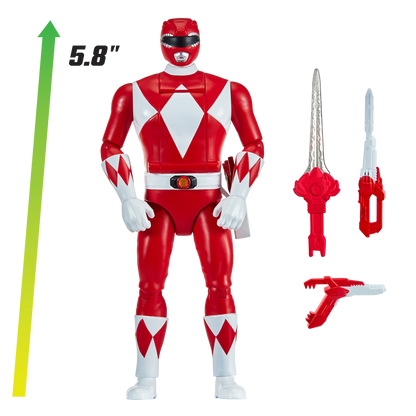 Power Rangers Figura Gira Cabeza Red Ranger