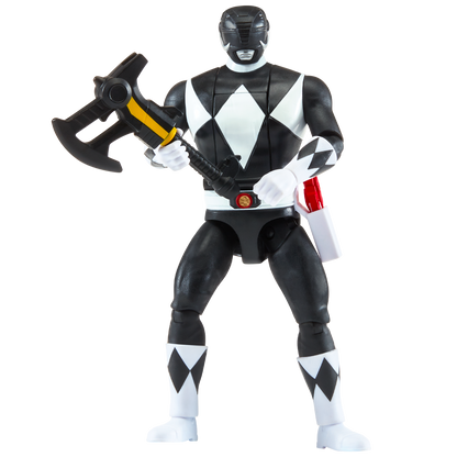 Power Rangers Figura Gira Cabeza Black Ranger