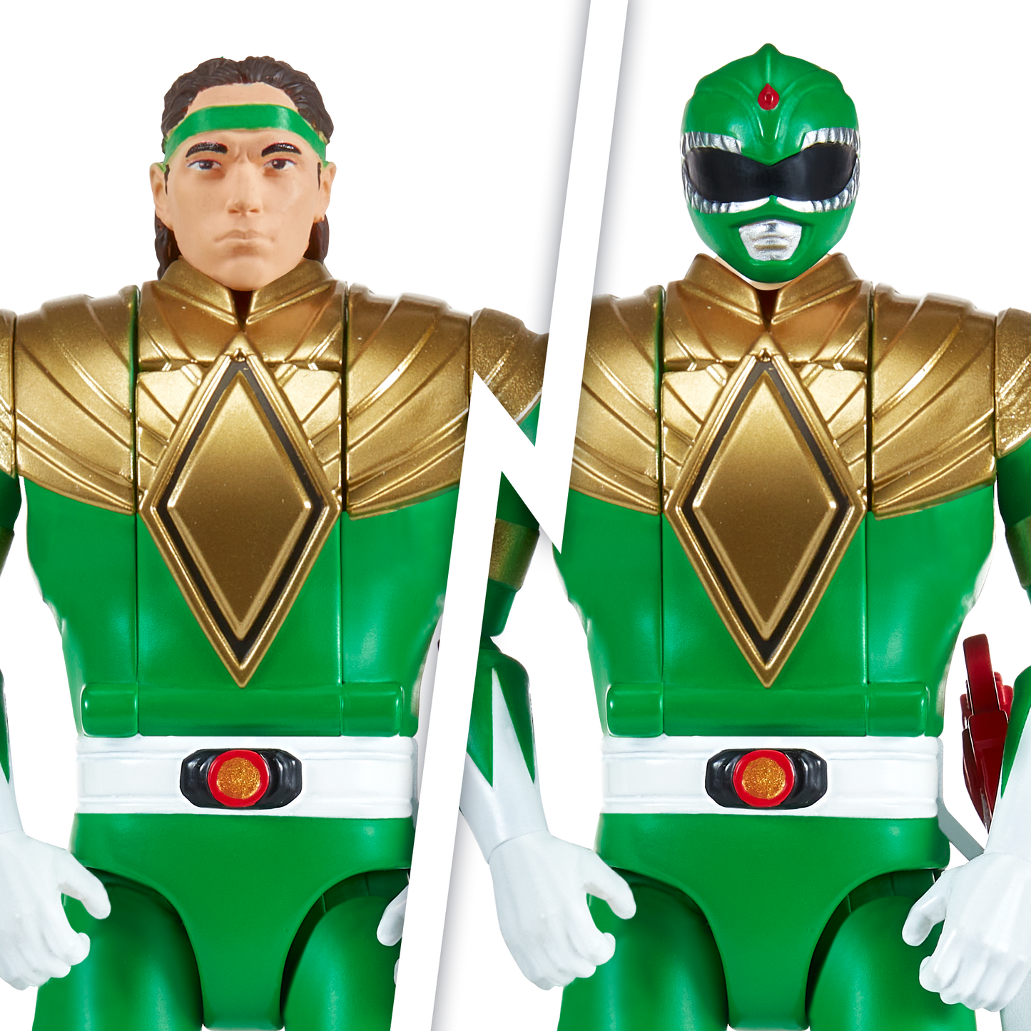 Power Rangers Figura Gira Cabeza Green Ranger