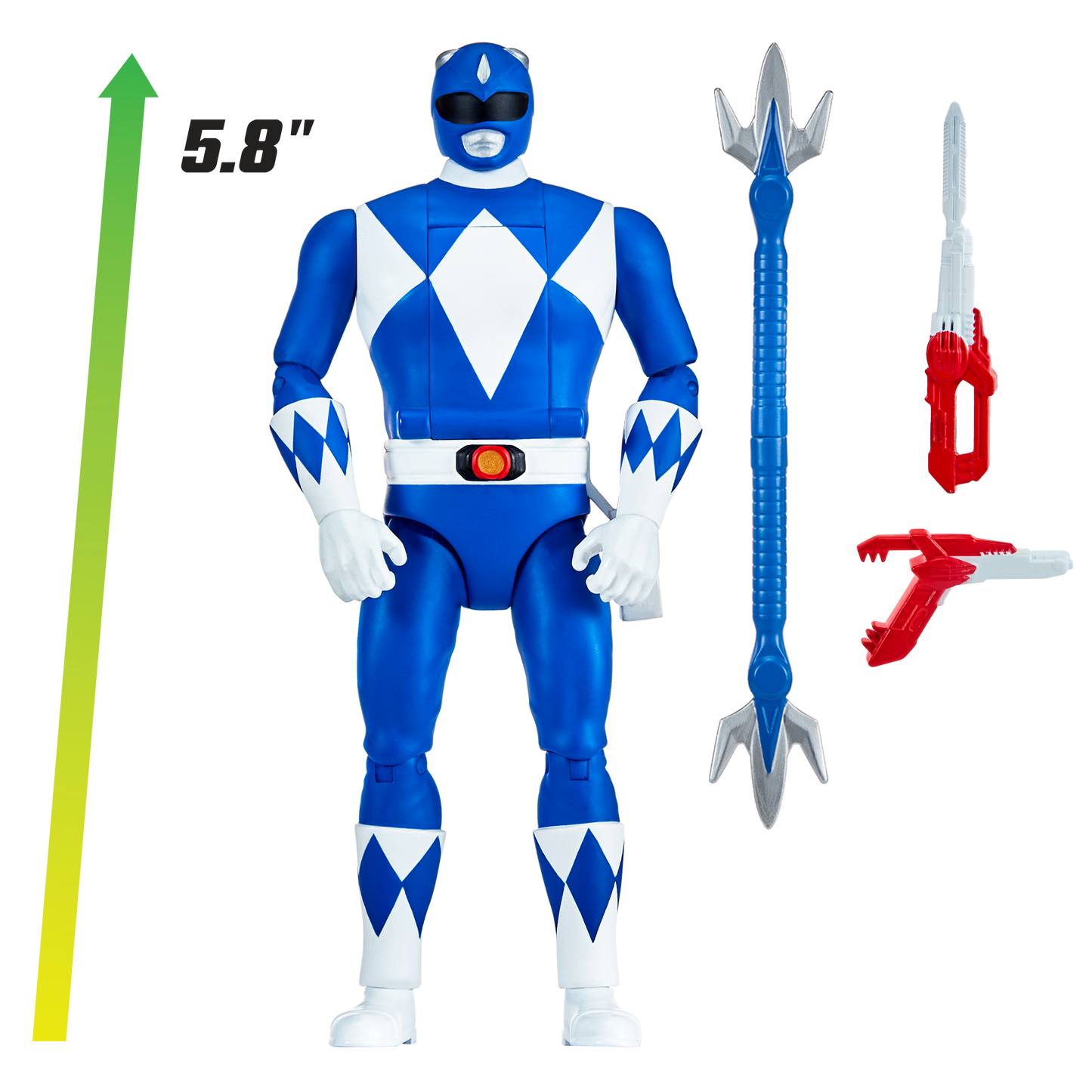 Power Rangers Figura Gira Cabeza Blue Ranger