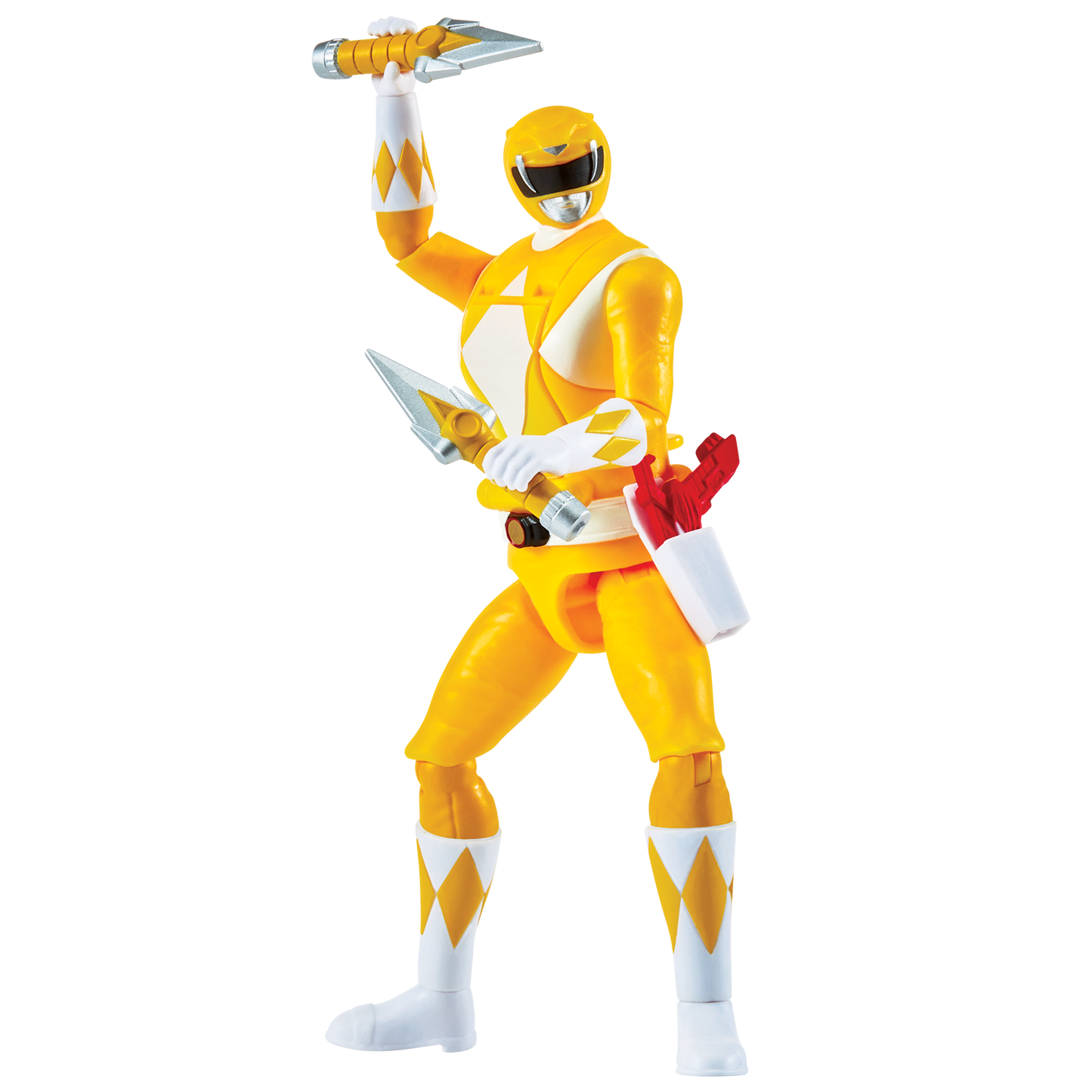 Power Rangers Figura Gira Cabeza Yellow Ranger