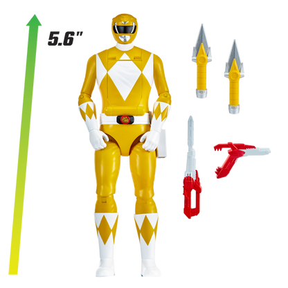 Power Rangers Figura Gira Cabeza Yellow Ranger