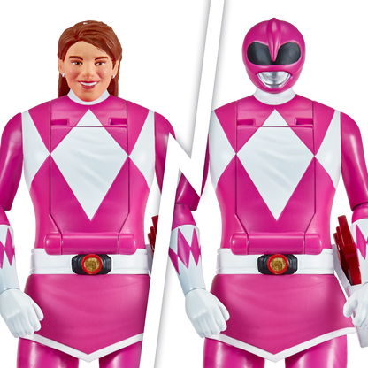 Power Rangers Figura Gira Cabeza Pink Ranger