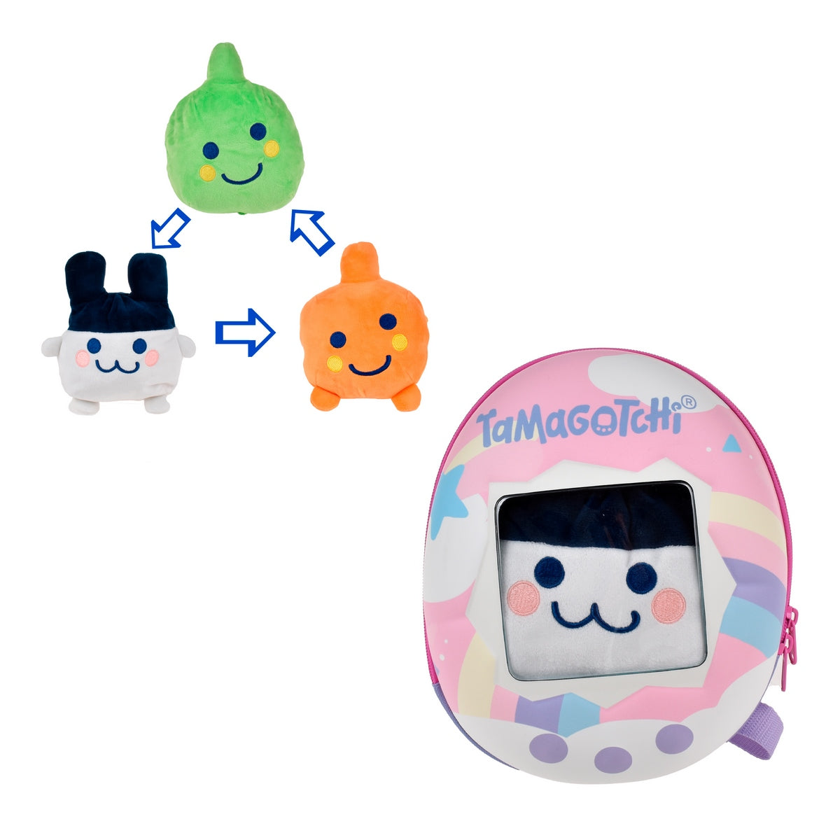 Mochila Con Peluche Compañero De Aventura Tamagotchi - Mimitchi