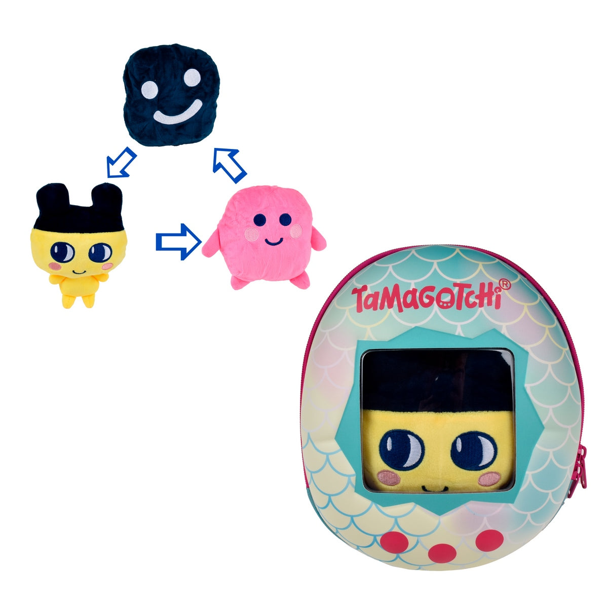 Mochila Con Peluche Compañero De Aventura Tamagotchi - Mametchi