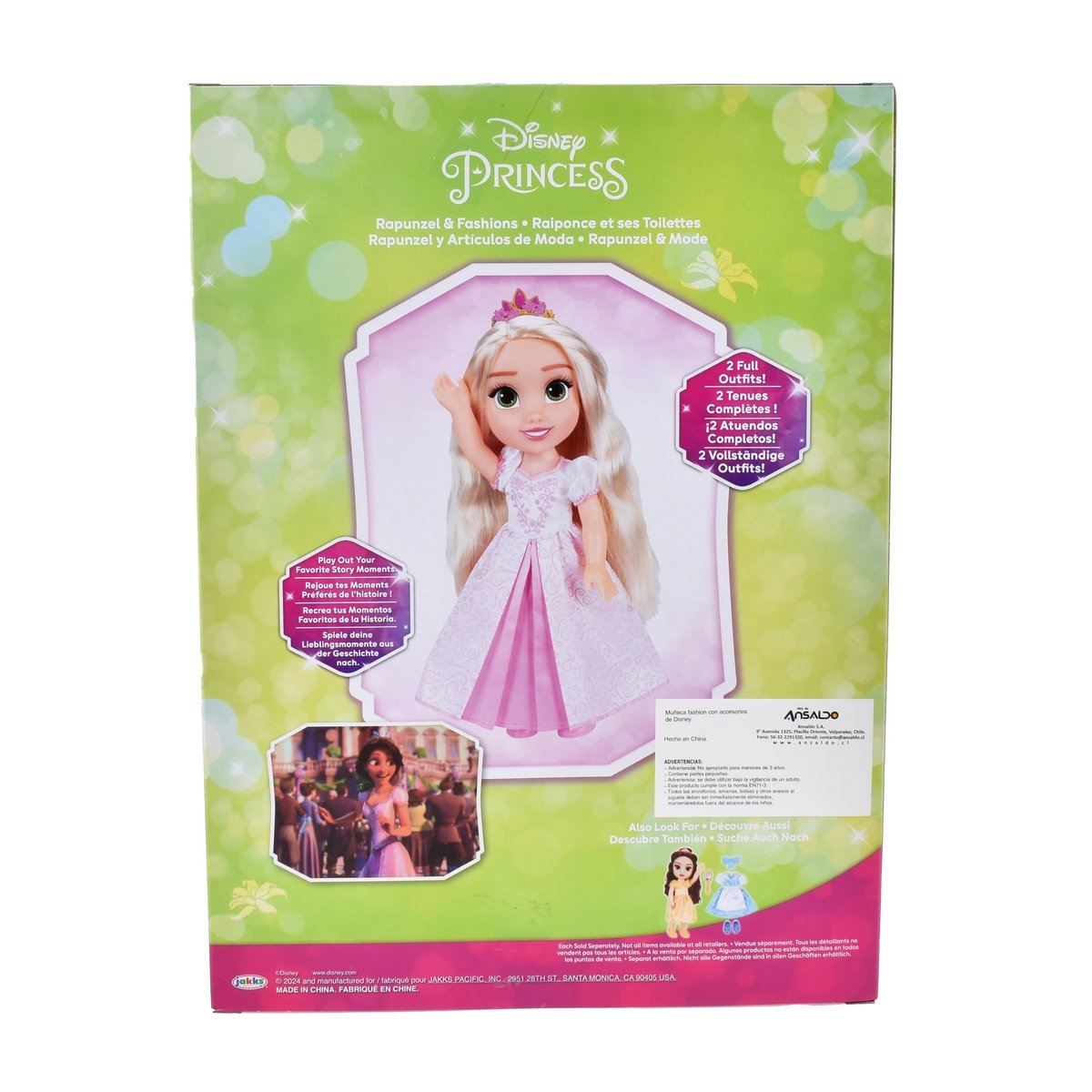 Muñeca Fashion Con Accesorios De Disney - Rapunzel
