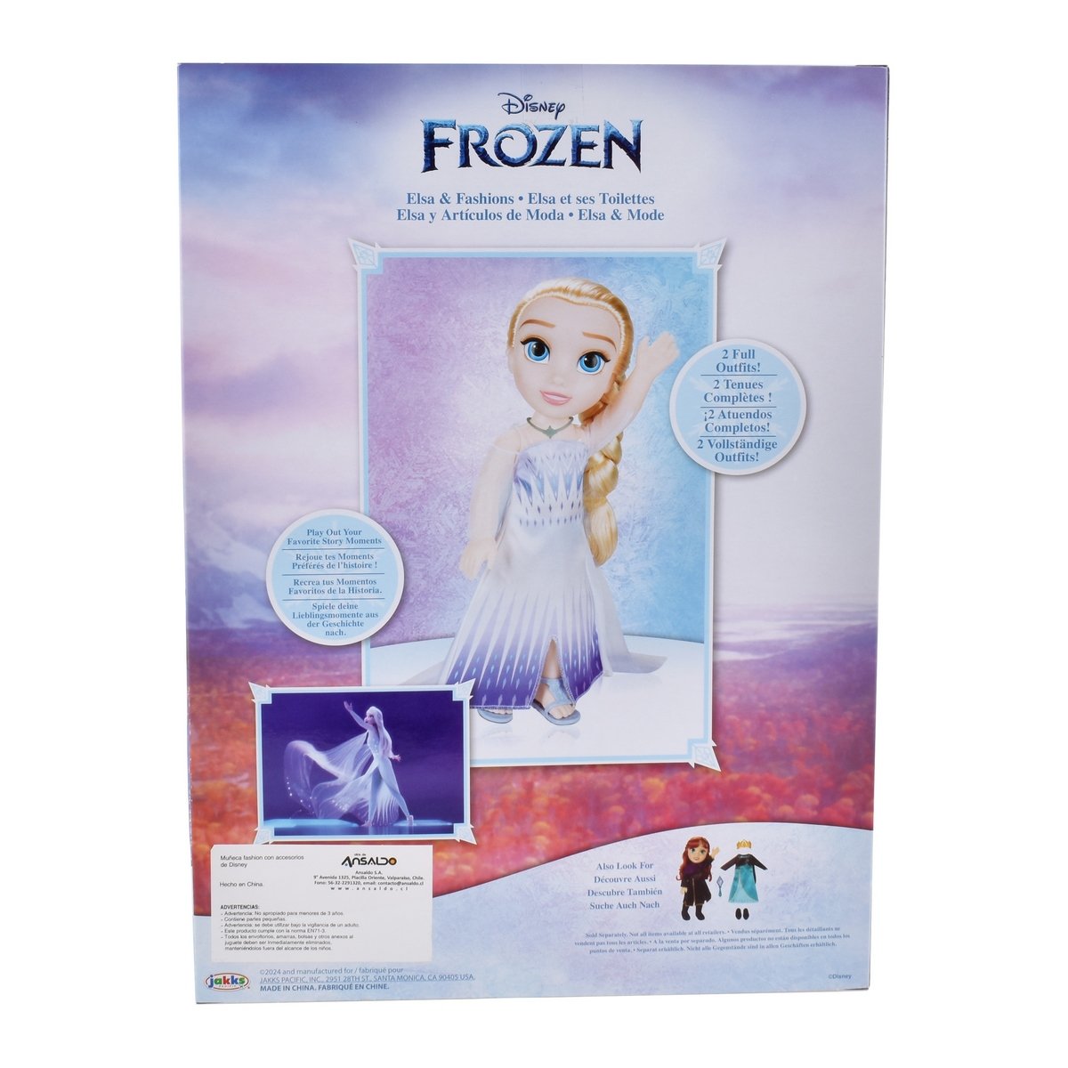 Muñeca Fashion Con Accesorios De Disney - Elsa