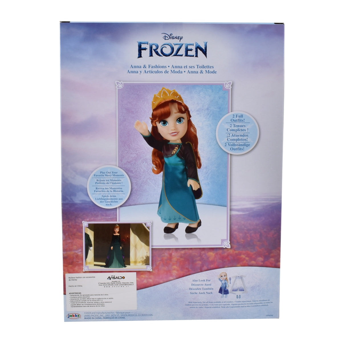 Muñeca Fashion Con Accesorios De Disney - Anna