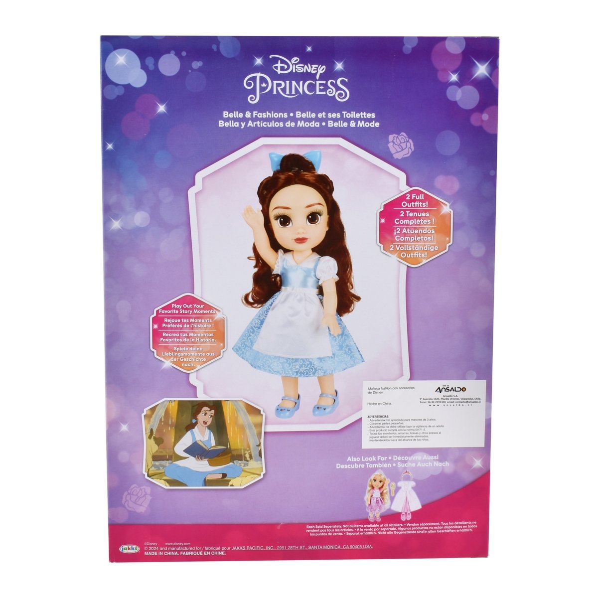 Muñeca Fashion Con Accesorios De Disney - Bella