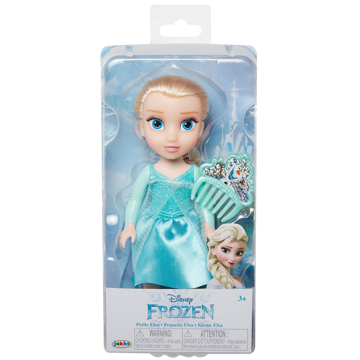 Muñeca 15 Cm Con Peine Princesas De Disney - Elsa