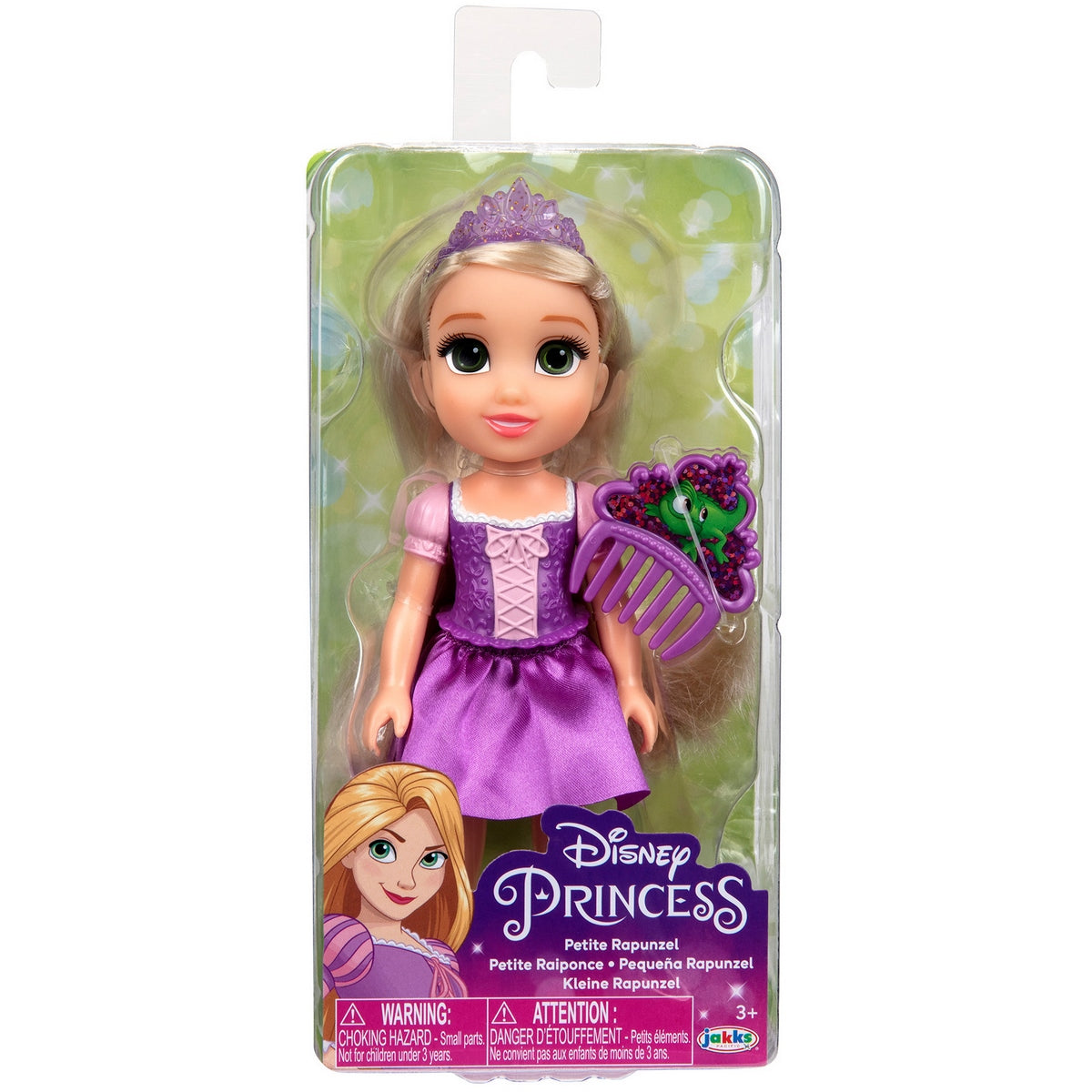 Muñeca 15 Cm Con Peine Princesas De Disney - Rapunzel
