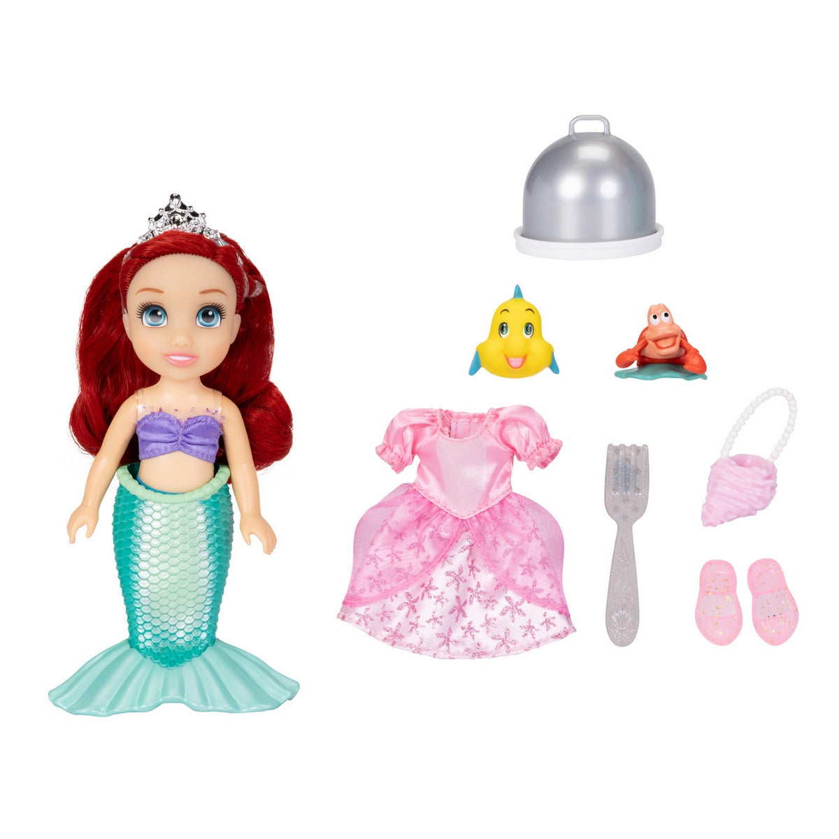 Muñeca Fashion 15 Cm Con Accesorios Princesas De Disney - Ariel