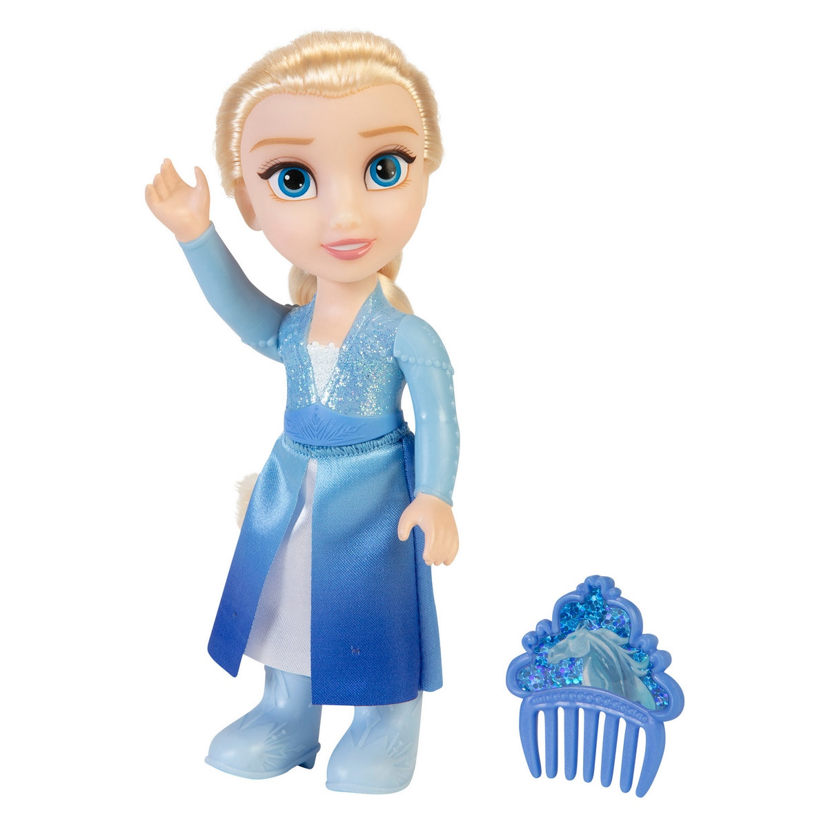 Muñeca Con Accesorios Frozen De Disney - Elsa Vestido Celeste