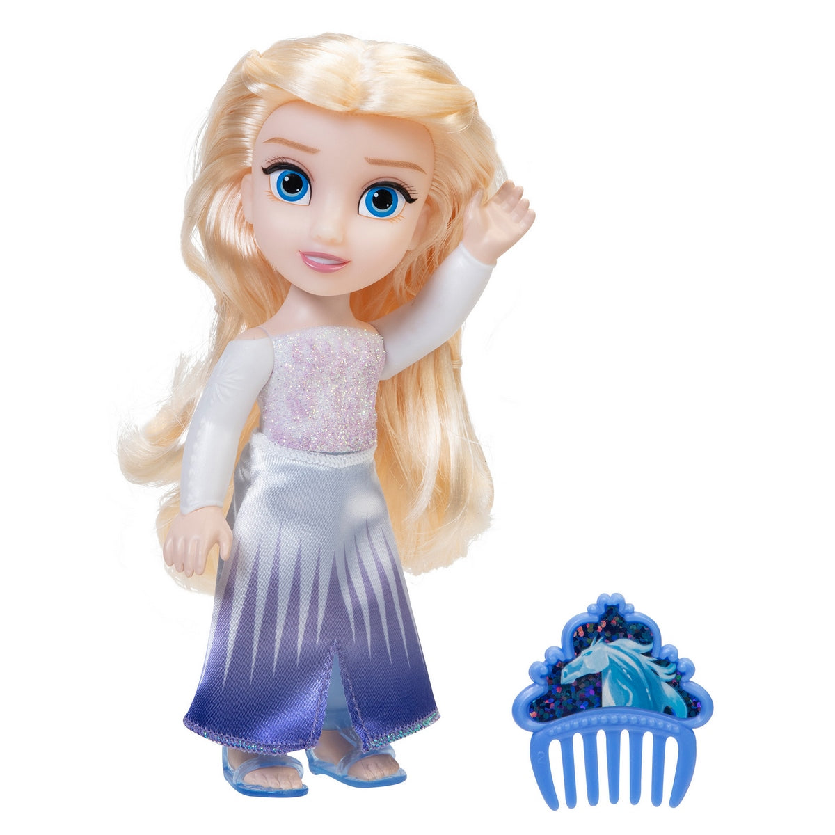 Muñeca Con Accesorios Frozen De Disney - Elsa Vestido Blanco
