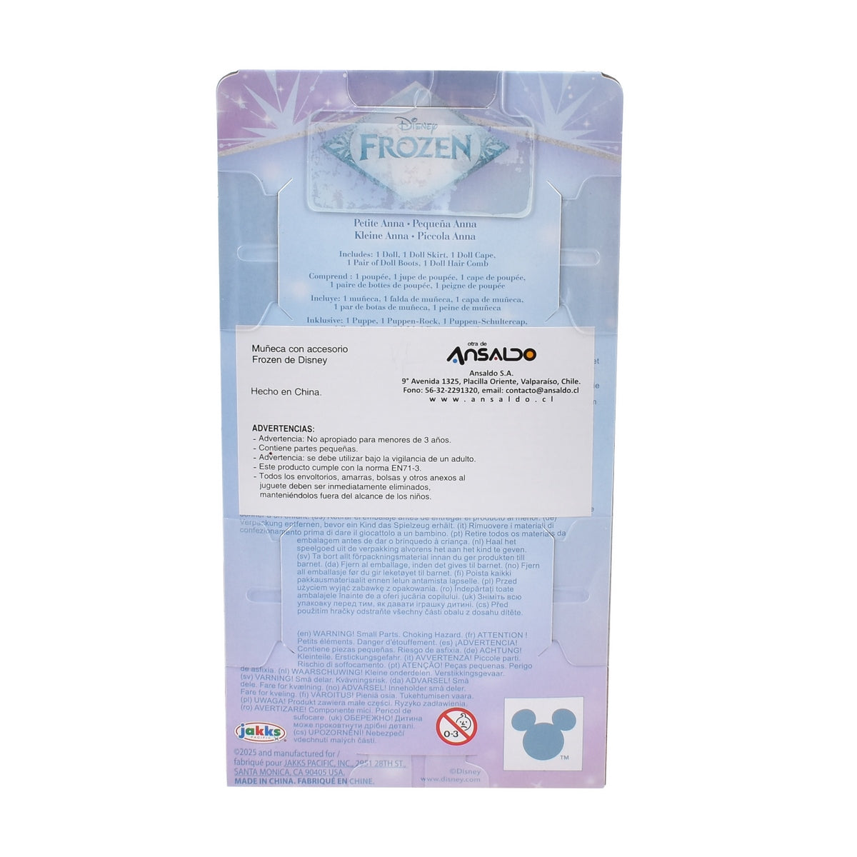Muñeca Con Accesorios Frozen De Disney - Elsa Vestido Blanco
