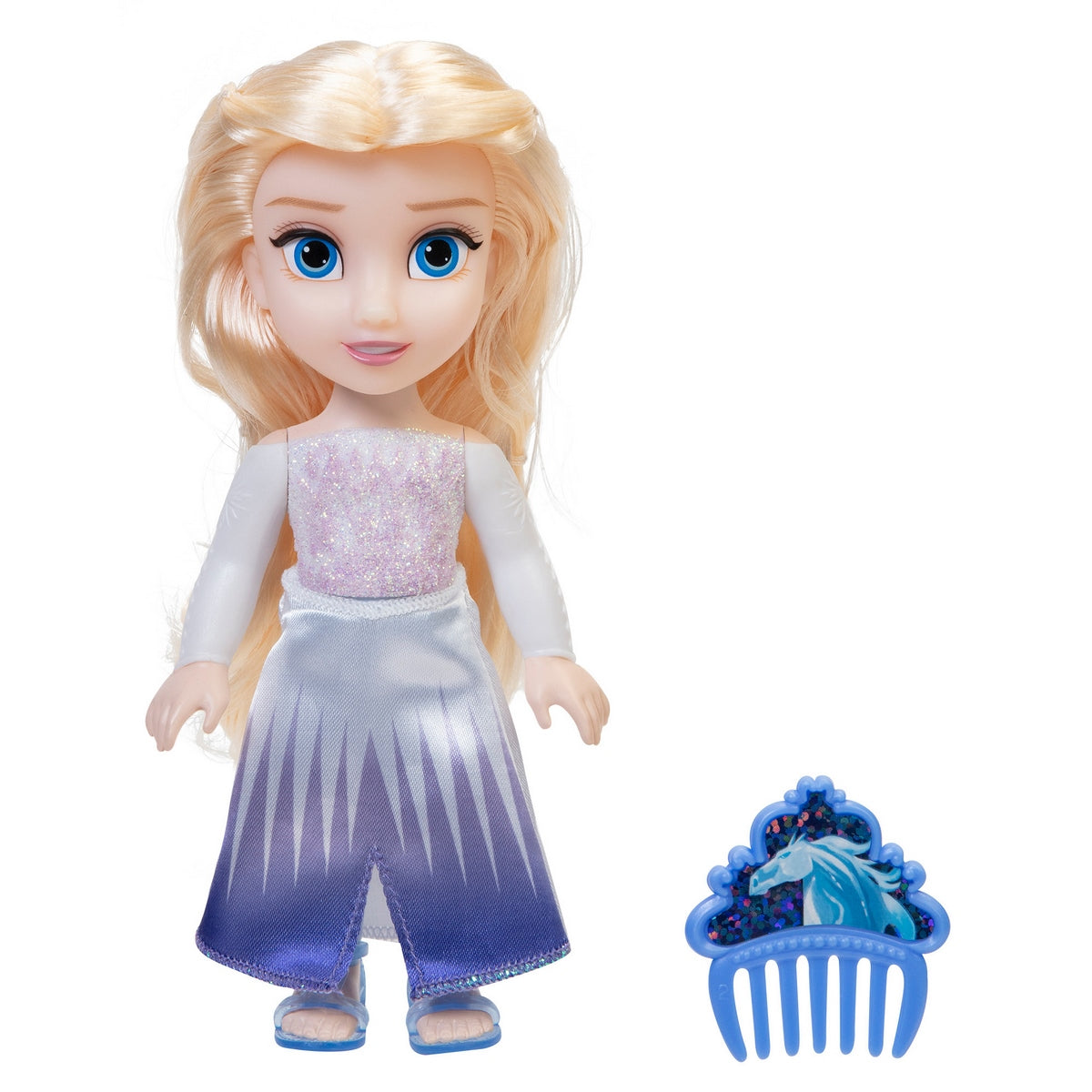 Muñeca Con Accesorios Frozen De Disney - Elsa Vestido Blanco