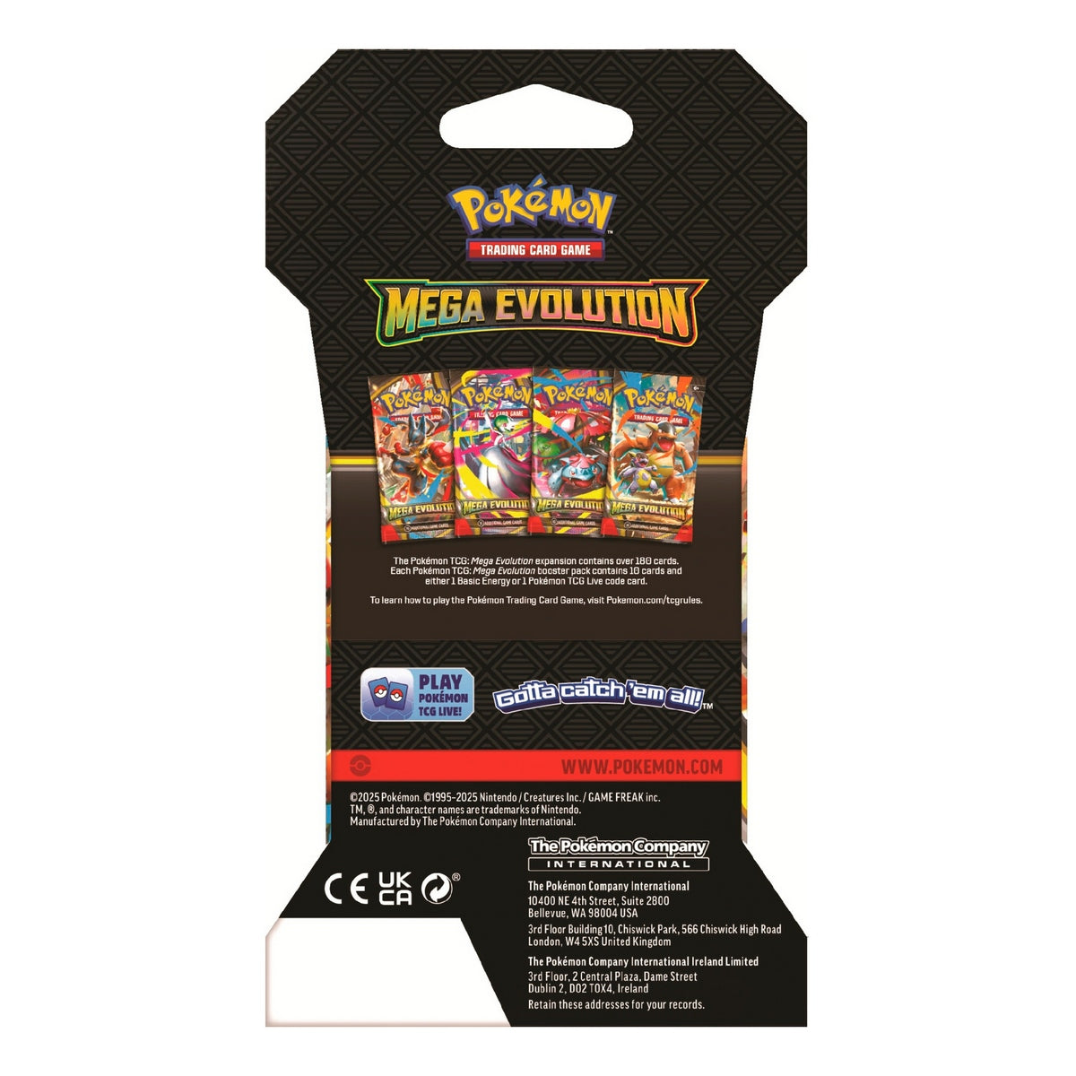 Pokemon Tcg Mega Evolution Sleeved Booster Esp