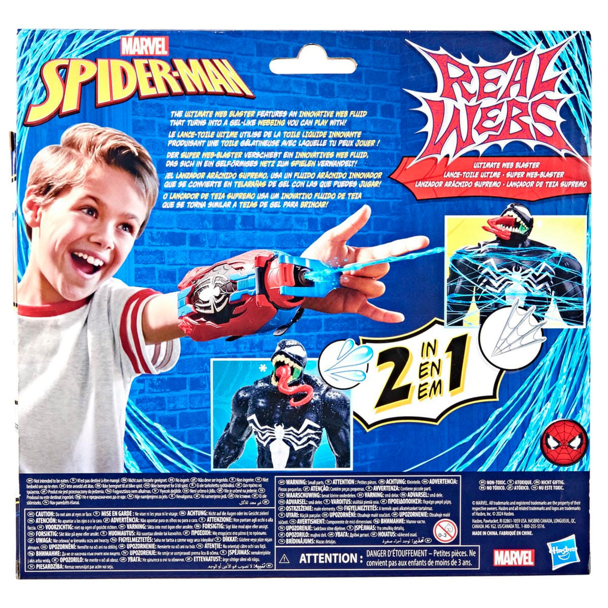 Lanzador Marvel Spider-Manreal Webs Arácnido Supremo