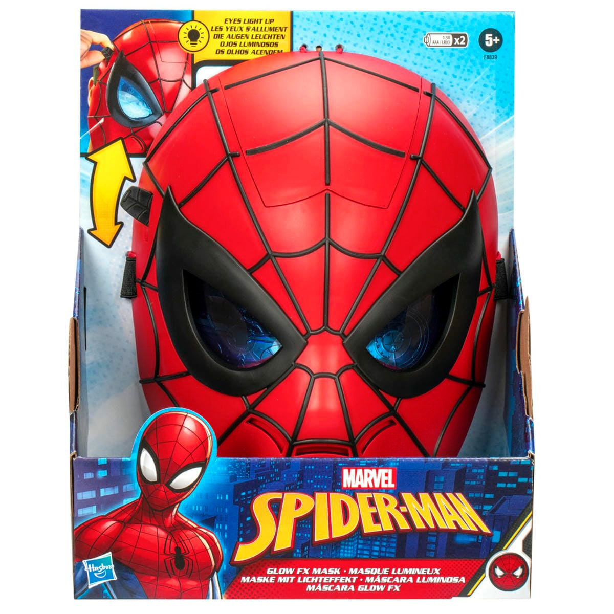 Máscara Marvel Luminosa Spiderman