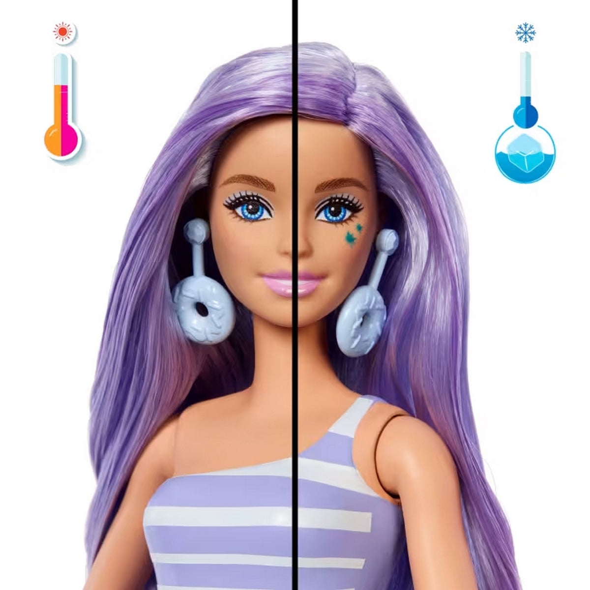 Barbie Pop Reveal Muñeca Dulces Sorpresas - Morado