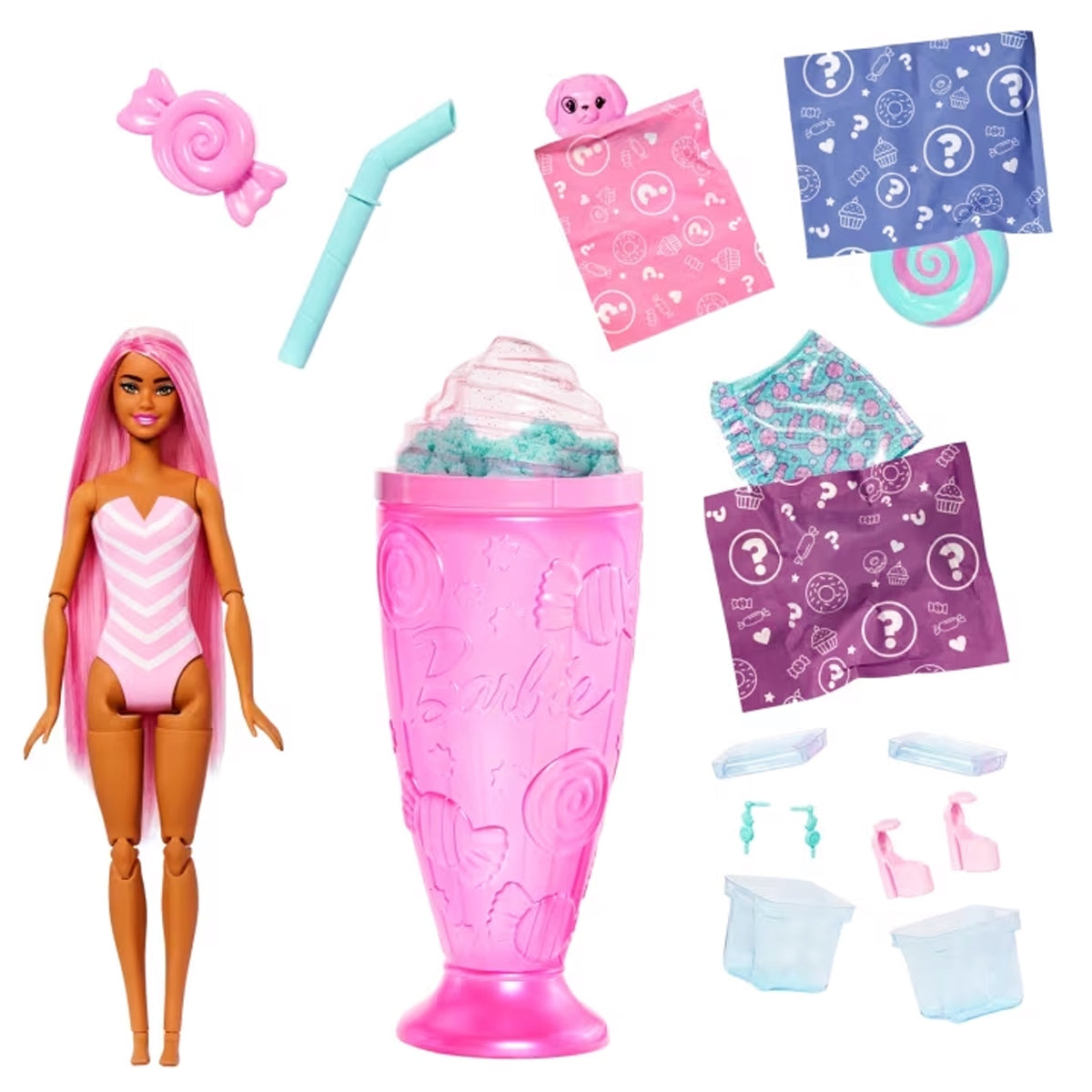 Barbie Pop Reveal Muñeca Dulces Sorpresas - Rosado