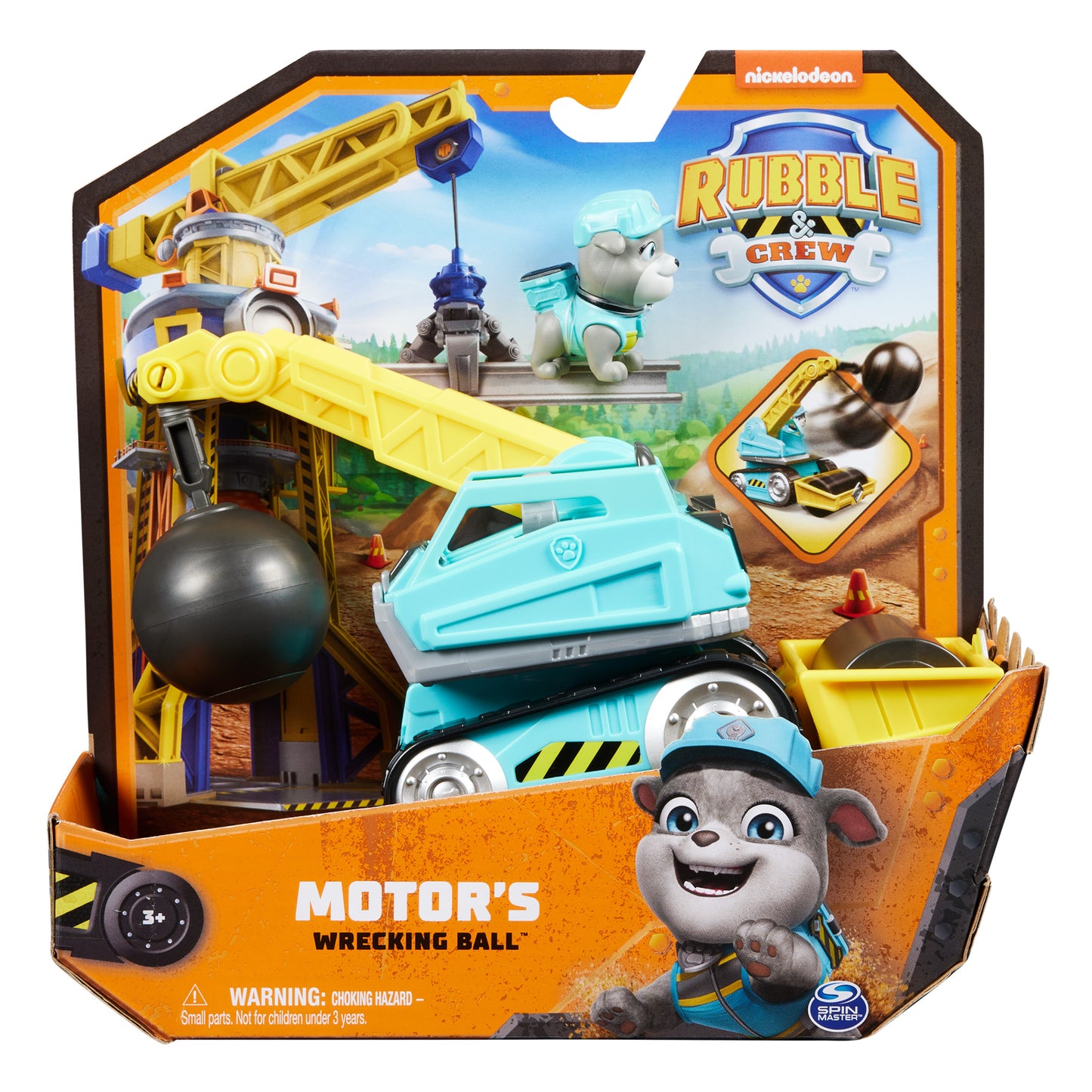 Rubble & Crew Vehículo Y Figura Paw Patrol Motors Wrecking Ball
