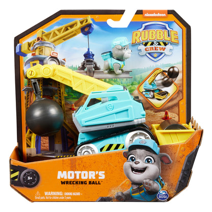 Rubble & Crew Vehículo Y Figura Paw Patrol Motors Wrecking Ball